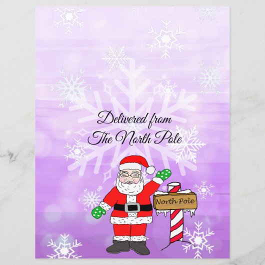 Persoonlijke brief van de Kerstman (Achterkant)