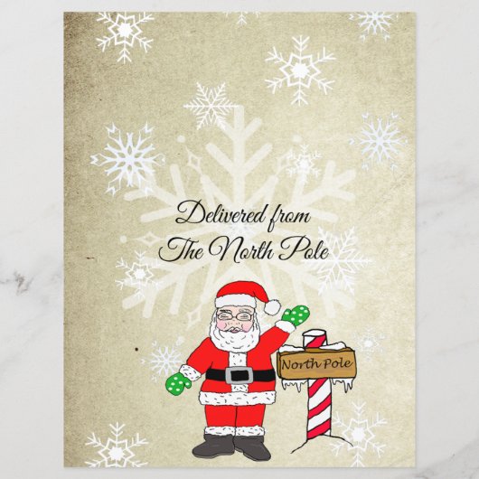 Persoonlijke brief van de Kerstman (Achterkant)