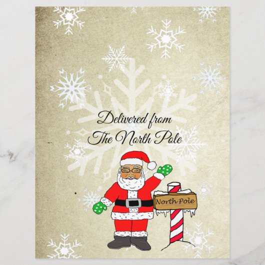 Persoonlijke brief van de Kerstman (Achterkant)