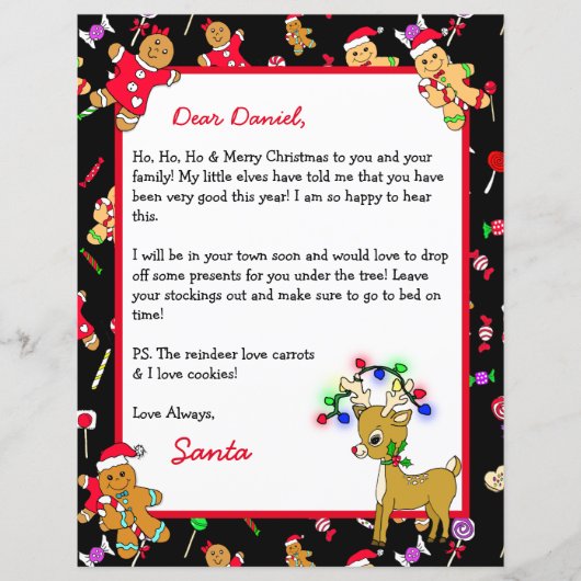 Persoonlijke brief van de Kerstman (Voorkant)