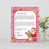 Persoonlijke brief van de Kerstman (Staand voorkant)