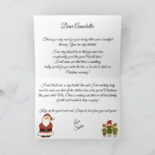 Persoonlijke brief van de Kerstman aan een kinderf Feestdagen Kaart (Binnen)