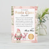 Persoonlijke brief van de Kerstman Kaart (Staand voorkant)