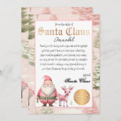 Persoonlijke brief van de Kerstman Kaart (Voorkant / Achterkant)