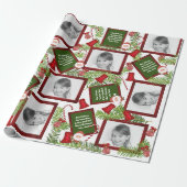 Persoonlijke brief van de Kerstman met foto Cadeaupapier (Uitgerold)