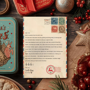 Persoonlijke brief van de Kerstman   Noordpool  Kaart