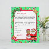 Persoonlijke brief van de Kerstman voor kinderen (Staand voorkant)