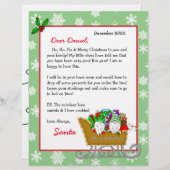 Persoonlijke brief van de Kerstman voor kinderen (Voorkant / Achterkant)