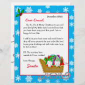 Persoonlijke brief van de Kerstman voor kinderen (Voorkant / Achterkant)
