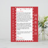 Persoonlijke brief van de Kerstman voor kinderen (Staand voorkant)