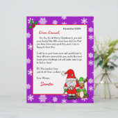 Persoonlijke brief van de Kerstman voor kinderen (Staand voorkant)