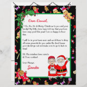 Persoonlijke brief van de Kerstman voor kinderen (Voorkant / Achterkant)