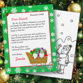 Persoonlijke brief van de Kerstman voor kinderen