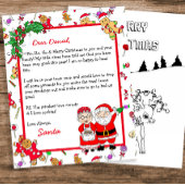 Persoonlijke brief van de Kerstman voor kinderen