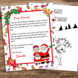 Persoonlijke brief van de Kerstman voor kinderen