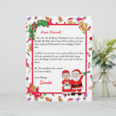 Persoonlijke brief van de Kerstman voor kinderen (Staand voorkant)