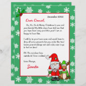 Persoonlijke brief van de Kerstman voor kinderen (Voorkant / Achterkant)