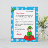 Persoonlijke brief van de Kerstman voor kinderen (Staand voorkant)