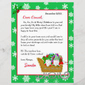 Persoonlijke brief van de Kerstman voor kinderen (Voorkant)