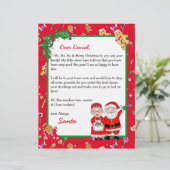 Persoonlijke brief van de Kerstman voor kinderen (Staand voorkant)