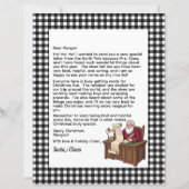 Persoonlijke brief van de Kerstman Zwart-Wit gerui (Voorkant)