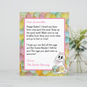 Persoonlijke brief van de paashaas (Staand voorkant)