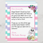 Persoonlijke brief van de paashaas (Voorkant / Achterkant)