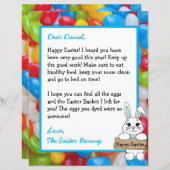 Persoonlijke brief van de paashaas (Voorkant / Achterkant)