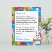 Persoonlijke brief van de paashaas (Staand voorkant)