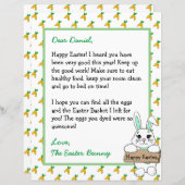 Persoonlijke brief van de paashaas (Voorkant / Achterkant)