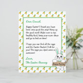 Persoonlijke brief van de paashaas (Staand voorkant)