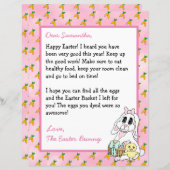 Persoonlijke brief van de paashaas (Voorkant / Achterkant)