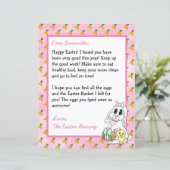 Persoonlijke brief van de paashaas (Staand voorkant)