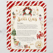Persoonlijke brief van de Santa (Voorkant / Achterkant)