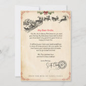 Persoonlijke brief van de sjabloon van Santa Claus Kaart (Voorkant)