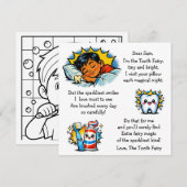 Persoonlijke brief van de Tandfee (Voorkant / Achterkant)