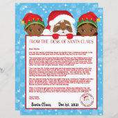 Persoonlijke brief van de Zwarte Kerstman (Voorkant / Achterkant)