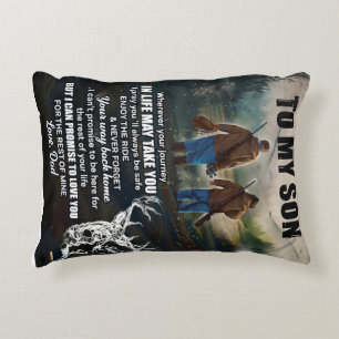 Persoonlijke brief van pa Blanket aan mijn zoon. Accent Kussen