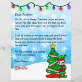 Persoonlijke brief van Santa + Kleurpagina (Voorkant)