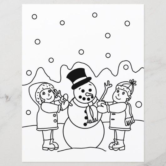 Persoonlijke brief van Santa + Kleurpagina (Achterkant)