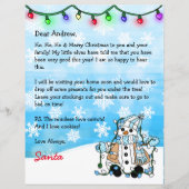 Persoonlijke brief van Santa + Kleurpagina (Voorkant)