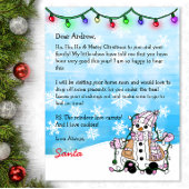 Persoonlijke brief van Santa + Kleurpagina