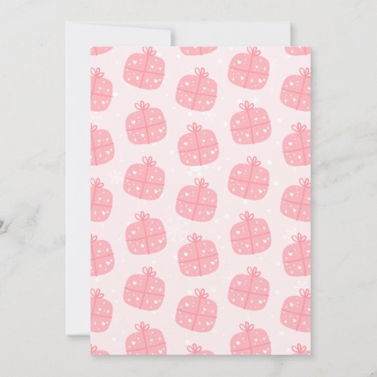 Persoonlijke brief van Santa Sjabloon Kaart (Achterkant)