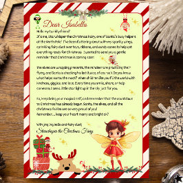 Persoonlijke brief van Sinterklaas' feeënhelper Kaart
