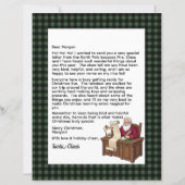Persoonlijke brief van Sinterklaas groot en zwart (Voorkant)