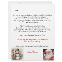 Persoonlijke brief van Sinterklaas-sneeuwman