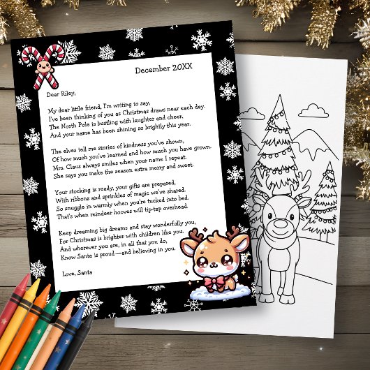 Persoonlijke brief van Sinterklaas voor kinderen