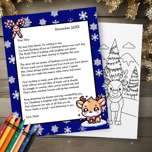 Persoonlijke brief van Sinterklaas voor kinderen