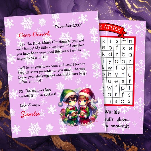 Persoonlijke brief van Sinterklaas voor kinderen