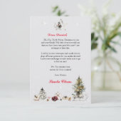 Persoonlijke brief van Sinterklaas voor kinderen Kaart (Staand voorkant)